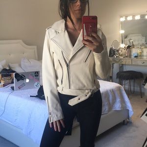 White Leather Jacket